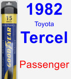 Passenger Wiper Blade for 1982 Toyota Tercel - Assurance