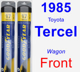 Front Wiper Blade Pack for 1985 Toyota Tercel - Assurance