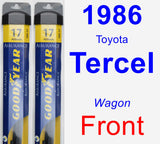 Front Wiper Blade Pack for 1986 Toyota Tercel - Assurance