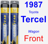 Front Wiper Blade Pack for 1987 Toyota Tercel - Assurance