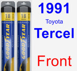 Front Wiper Blade Pack for 1991 Toyota Tercel - Assurance