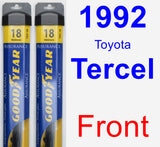 Front Wiper Blade Pack for 1992 Toyota Tercel - Assurance