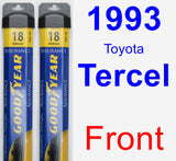 Front Wiper Blade Pack for 1993 Toyota Tercel - Assurance
