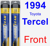 Front Wiper Blade Pack for 1994 Toyota Tercel - Assurance