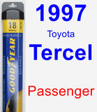 Passenger Wiper Blade for 1997 Toyota Tercel - Assurance