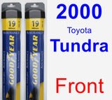 Front Wiper Blade Pack for 2000 Toyota Tundra - Assurance