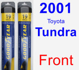 Front Wiper Blade Pack for 2001 Toyota Tundra - Assurance