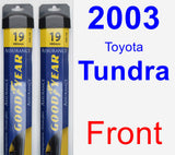 Front Wiper Blade Pack for 2003 Toyota Tundra - Assurance