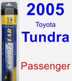 Passenger Wiper Blade for 2005 Toyota Tundra - Assurance