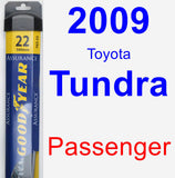 Passenger Wiper Blade for 2009 Toyota Tundra - Assurance