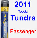 Passenger Wiper Blade for 2011 Toyota Tundra - Assurance