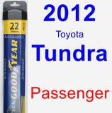 Passenger Wiper Blade for 2012 Toyota Tundra - Assurance