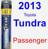 Passenger Wiper Blade for 2013 Toyota Tundra - Assurance