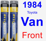 Front Wiper Blade Pack for 1984 Toyota Van - Assurance