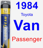 Passenger Wiper Blade for 1984 Toyota Van - Assurance