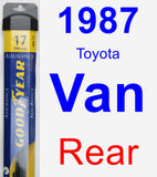 Rear Wiper Blade for 1987 Toyota Van - Assurance