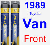 Front Wiper Blade Pack for 1989 Toyota Van - Assurance