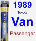 Passenger Wiper Blade for 1989 Toyota Van - Assurance