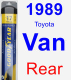 Rear Wiper Blade for 1989 Toyota Van - Assurance