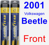 Front Wiper Blade Pack for 2001 Volkswagen Beetle - Assurance