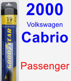 Passenger Wiper Blade for 2000 Volkswagen Cabrio - Assurance