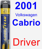 Driver Wiper Blade for 2001 Volkswagen Cabrio - Assurance