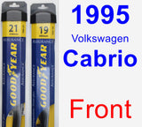 Front Wiper Blade Pack for 1995 Volkswagen Cabrio - Assurance