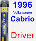 Driver Wiper Blade for 1996 Volkswagen Cabrio - Assurance