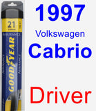 Driver Wiper Blade for 1997 Volkswagen Cabrio - Assurance