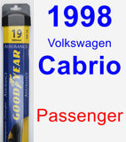 Passenger Wiper Blade for 1998 Volkswagen Cabrio - Assurance