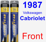 Front Wiper Blade Pack for 1987 Volkswagen Cabriolet - Assurance