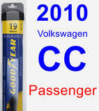 Passenger Wiper Blade for 2010 Volkswagen CC - Assurance