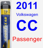 Passenger Wiper Blade for 2011 Volkswagen CC - Assurance