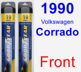 Front Wiper Blade Pack for 1990 Volkswagen Corrado - Assurance