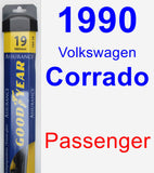 Passenger Wiper Blade for 1990 Volkswagen Corrado - Assurance