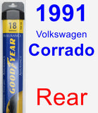 Rear Wiper Blade for 1991 Volkswagen Corrado - Assurance