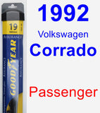 Passenger Wiper Blade for 1992 Volkswagen Corrado - Assurance