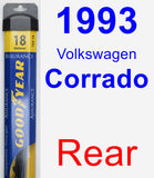 Rear Wiper Blade for 1993 Volkswagen Corrado - Assurance