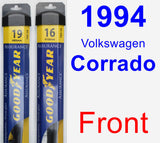 Front Wiper Blade Pack for 1994 Volkswagen Corrado - Assurance