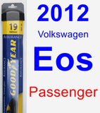 Passenger Wiper Blade for 2012 Volkswagen Eos - Assurance