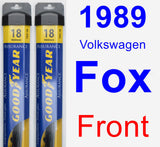 Front Wiper Blade Pack for 1989 Volkswagen Fox - Assurance