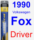 Driver Wiper Blade for 1990 Volkswagen Fox - Assurance