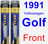 Front Wiper Blade Pack for 1991 Volkswagen Golf - Assurance