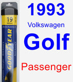 Passenger Wiper Blade for 1993 Volkswagen Golf - Assurance