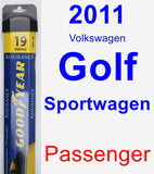 Passenger Wiper Blade for 2011 Volkswagen Golf Sportwagen - Assurance