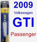 Passenger Wiper Blade for 2009 Volkswagen GTI - Assurance