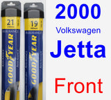 Front Wiper Blade Pack for 2000 Volkswagen Jetta - Assurance