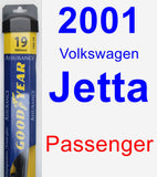 Passenger Wiper Blade for 2001 Volkswagen Jetta - Assurance