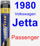 Passenger Wiper Blade for 1980 Volkswagen Jetta - Assurance