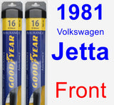 Front Wiper Blade Pack for 1981 Volkswagen Jetta - Assurance